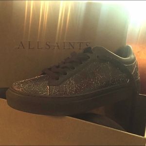 All Saints Crackle Sneakers ( Worn once)